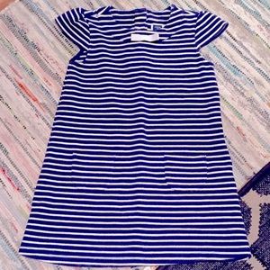 Beach Nautical Cotton Front Pockets Dress